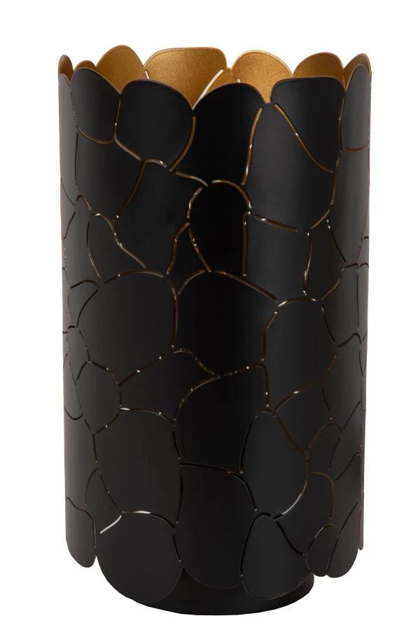 Lucide ALMELO - Lámpara de mesa - Ø 15 cm - 1xE27 - Negro - apagado